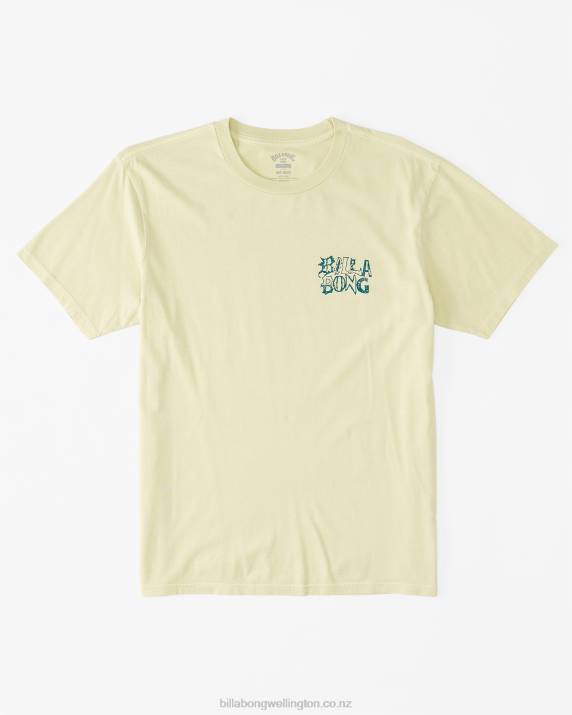 Men Light Lime Billabong Worded T-Shirt 80P8418