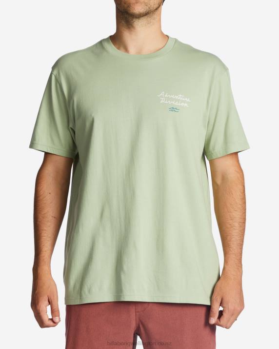 Men Light Sage Billabong Panorama Organic T-Shirt 80P8465