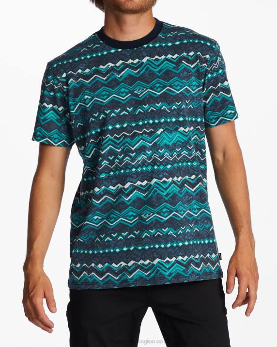 Men Midnight Billabong Realm T-Shirt 80P8613