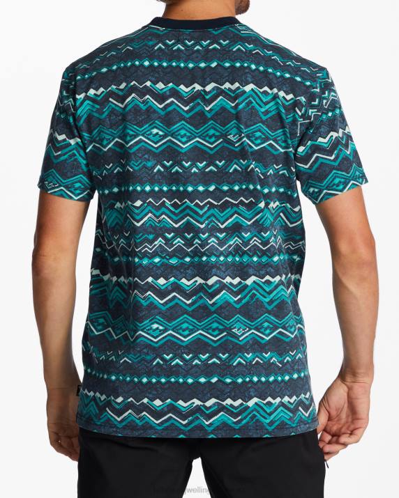 Men Midnight Billabong Realm T-Shirt 80P8613