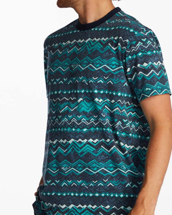 Men Midnight Billabong Realm T-Shirt 80P8613