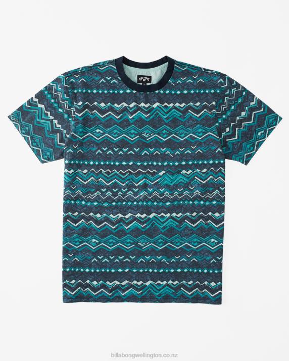 Men Midnight Billabong Realm T-Shirt 80P8613