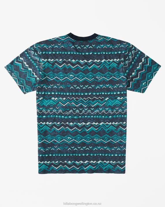 Men Midnight Billabong Realm T-Shirt 80P8613