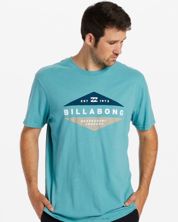 Men Mint Billabong Level Short Sleeve T-Shirt 80P8563