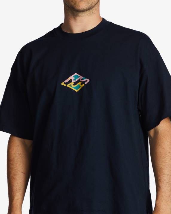 Men Navy Billabong Growth OG T-Shirt 80P8598