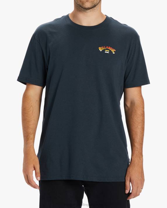 Men Navy Billabong Kamea Poiwena T-Shirt 80P8506