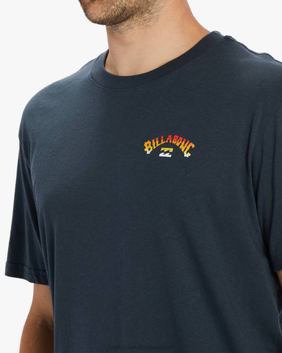 Men Navy Billabong Kamea Poiwena T-Shirt 80P8506