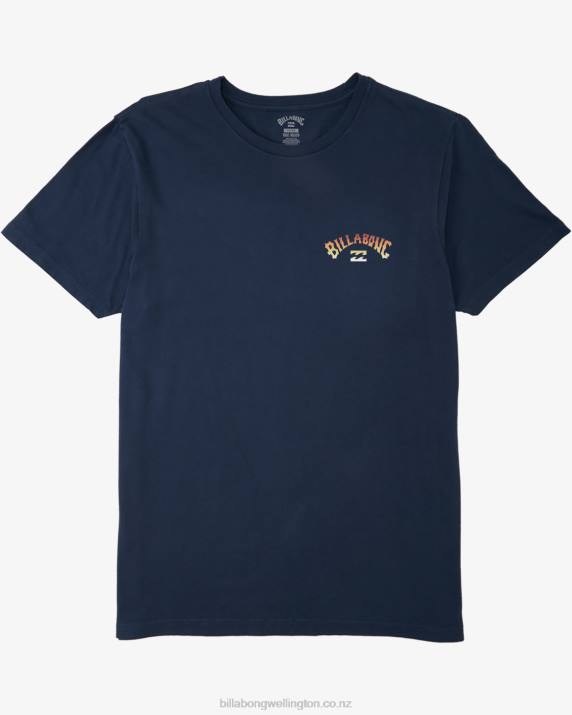 Men Navy Billabong Kamea Poiwena T-Shirt 80P8506