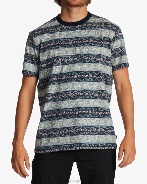 Men Navy Billabong Realm T-Shirt 80P8642