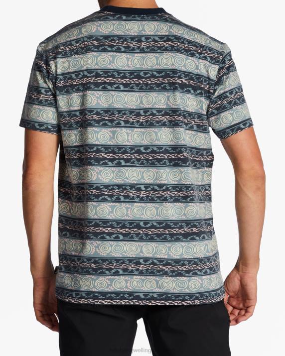 Men Navy Billabong Realm T-Shirt 80P8642