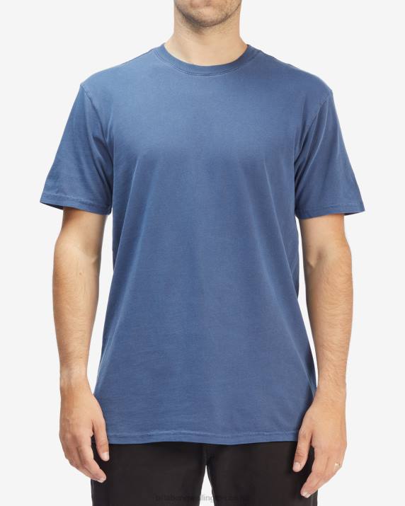 Men Navy Billabong Wave Washed Short Sleeve T-Shirt 80P8289