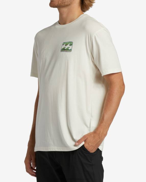 Men Off White Billabong Crayon Wave T-Shirt 80P8330