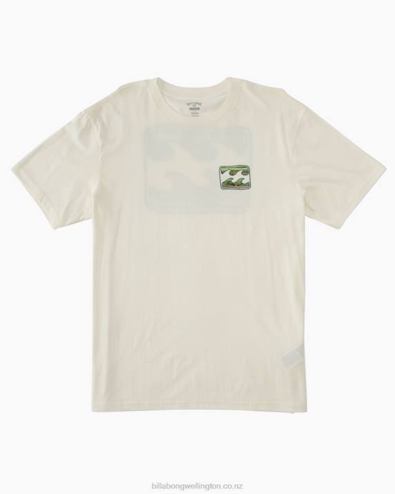Men Off White Billabong Crayon Wave T-Shirt 80P8330