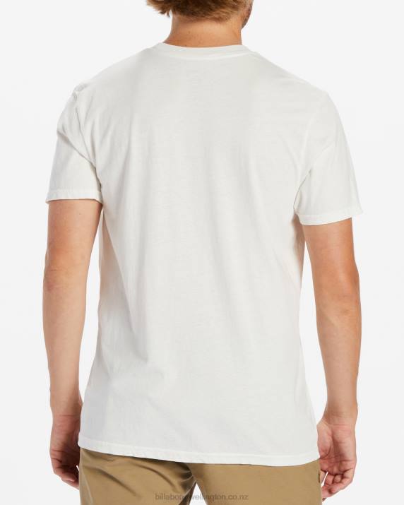 Men Off White Billabong Level Short Sleeve T-Shirt 80P8543