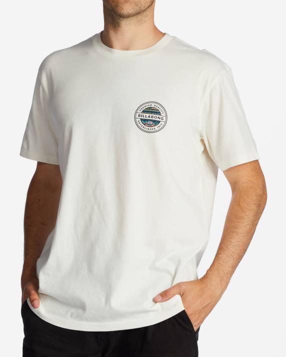 Men Off White Billabong Rotor T-Shirt 80P8525
