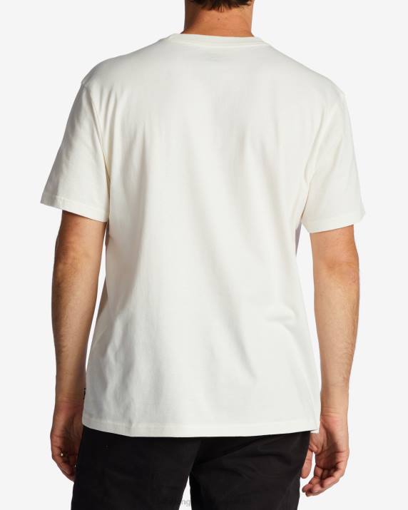 Men Off White Billabong Team Pocket T-Shirt 80P8654