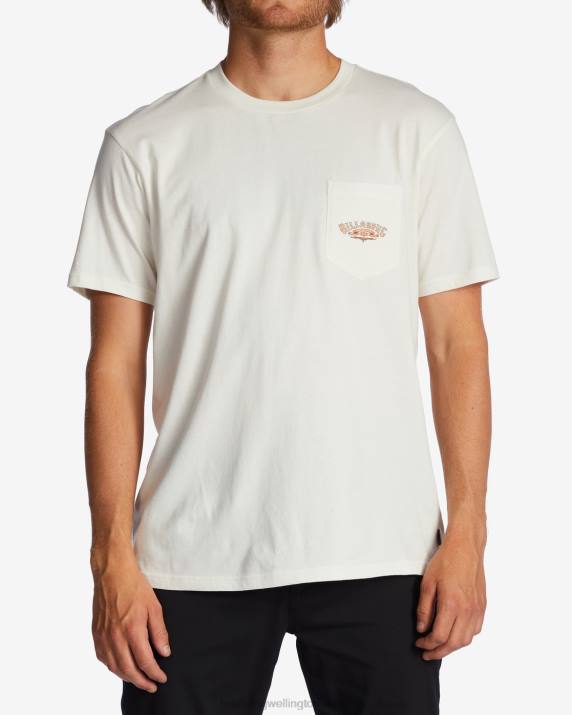 Men Off White Billabong Troppo Pocket T-Shirt 80P8592