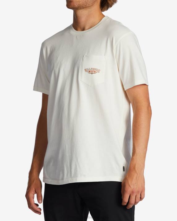 Men Off White Billabong Troppo Pocket T-Shirt 80P8592
