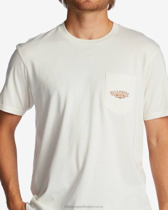 Men Off White Billabong Troppo Pocket T-Shirt 80P8592