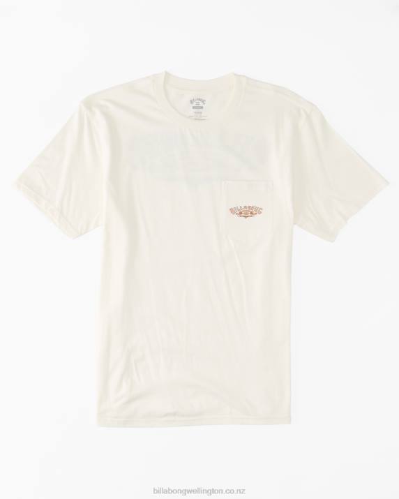 Men Off White Billabong Troppo Pocket T-Shirt 80P8592