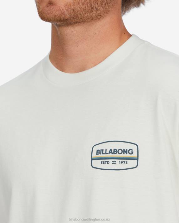 Men Off White Billabong Walled Short Sleeve T-Shirt 80P8643