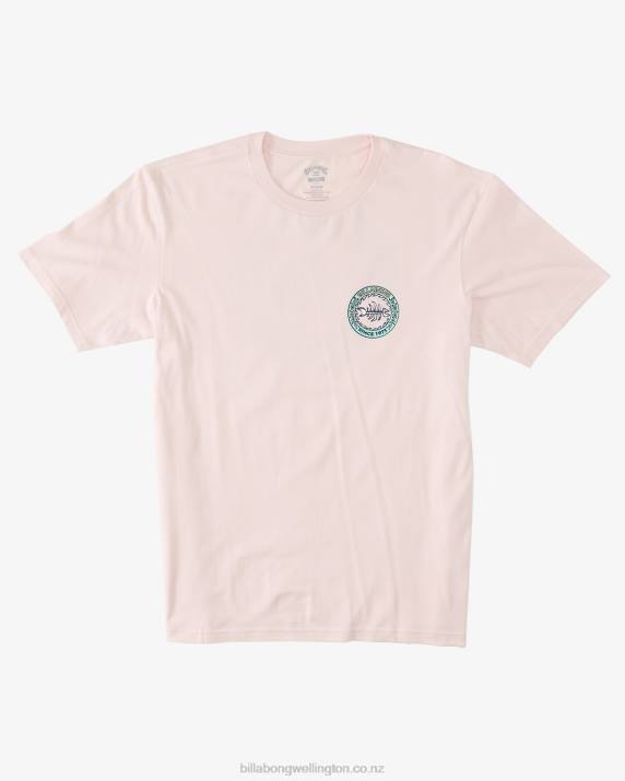 Men Pink Haze Billabong Bonez T-Shirt 80P8534