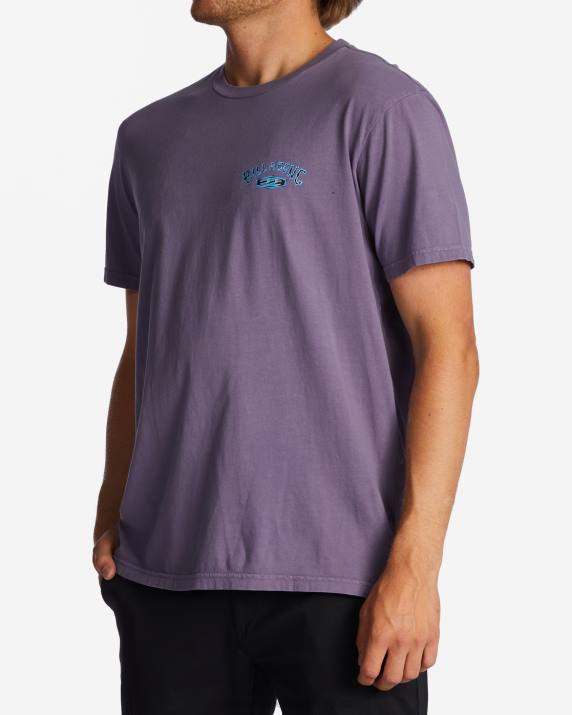 Men Purple Haze Billabong Archwave T-Shirt 80P8331
