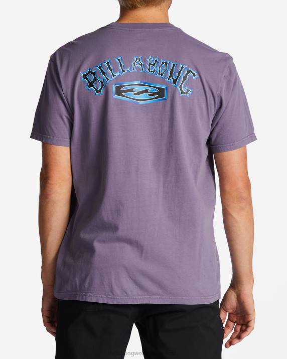 Men Purple Haze Billabong Archwave T-Shirt 80P8331
