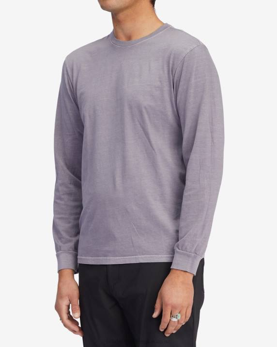 Men Purple Haze Billabong Essential Wave Washed Long Sleeve T-Shirt 80P8443