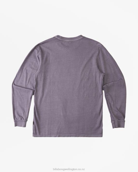 Men Purple Haze Billabong Essential Wave Washed Long Sleeve T-Shirt 80P8443