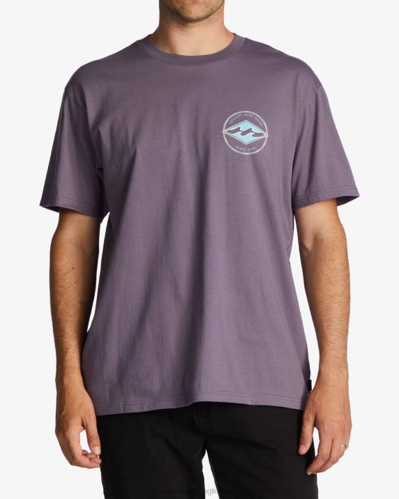 Men Purple Haze Billabong Rotor Diamond T-Shirt 80P8521