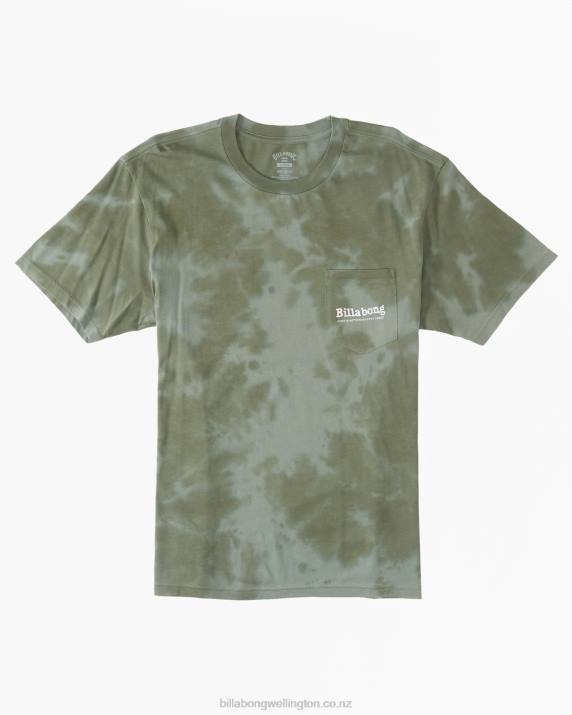 Men Sage Billabong Pocket Wash T-Shirt 80P8352