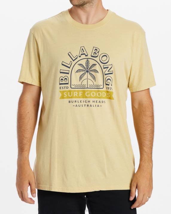 Men Straw Billabong Goods Short Sleeve T-Shirt 80P8578