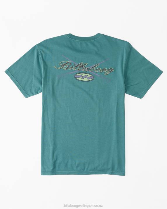 Men Teal Billabong Crossboards T-Shirt 80P8644