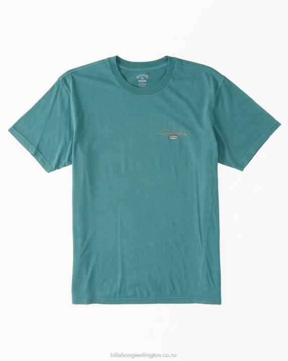 Men Teal Billabong Crossboards T-Shirt 80P8644