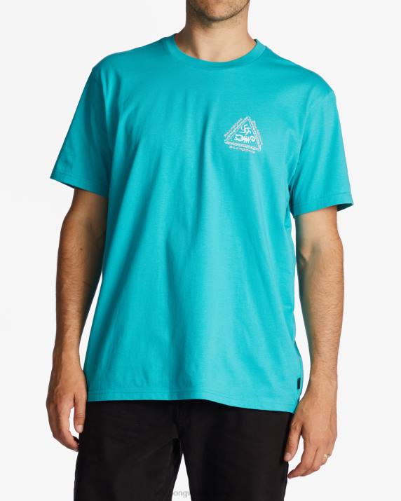 Men Teal Billabong Tall Tale T-Shirt 80P8607