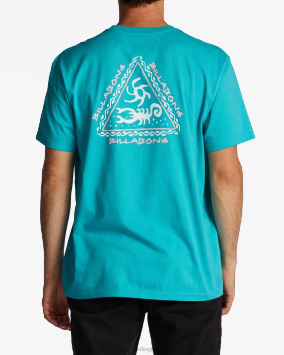 Men Teal Billabong Tall Tale T-Shirt 80P8607