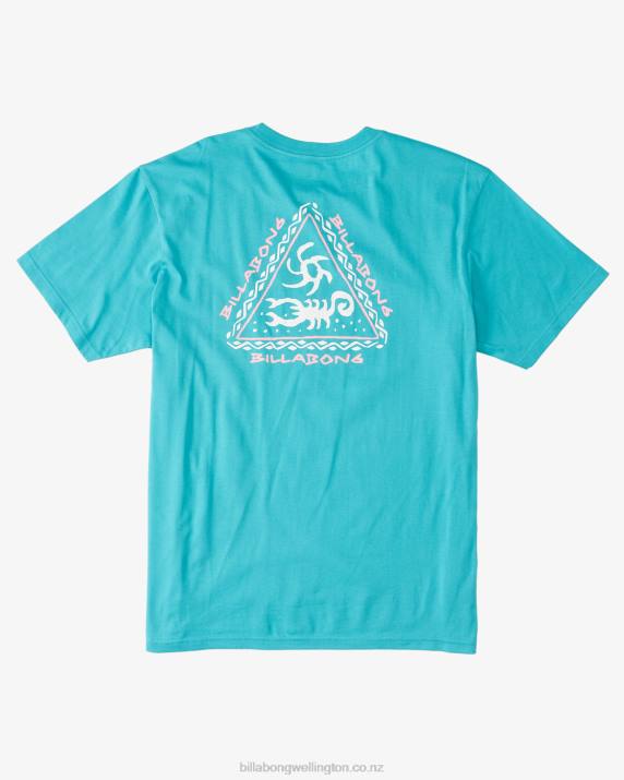 Men Teal Billabong Tall Tale T-Shirt 80P8607