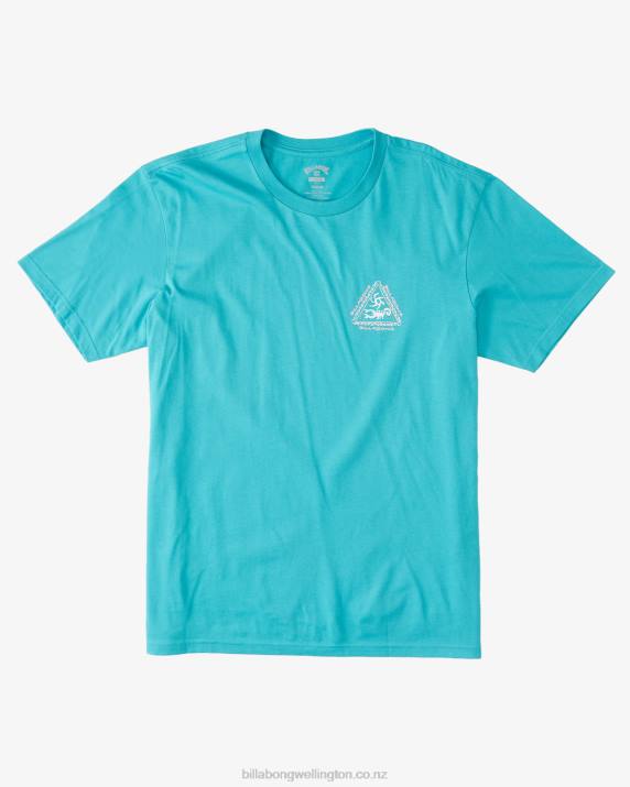 Men Teal Billabong Tall Tale T-Shirt 80P8607