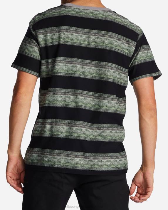 Men Washed Black Billabong Reno T-Shirt 80P8605