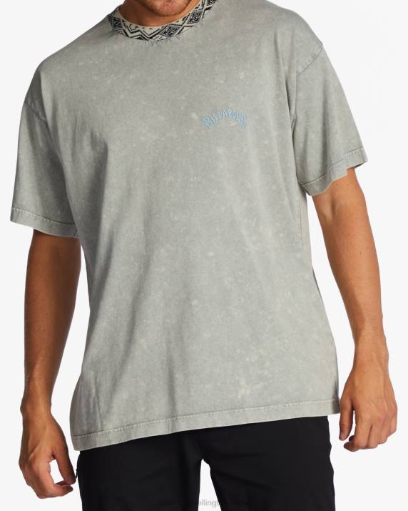 Men Washed Blue Billabong Felix T-Shirt 80P8669