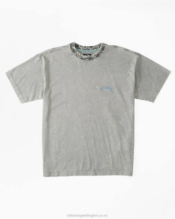 Men Washed Blue Billabong Felix T-Shirt 80P8669