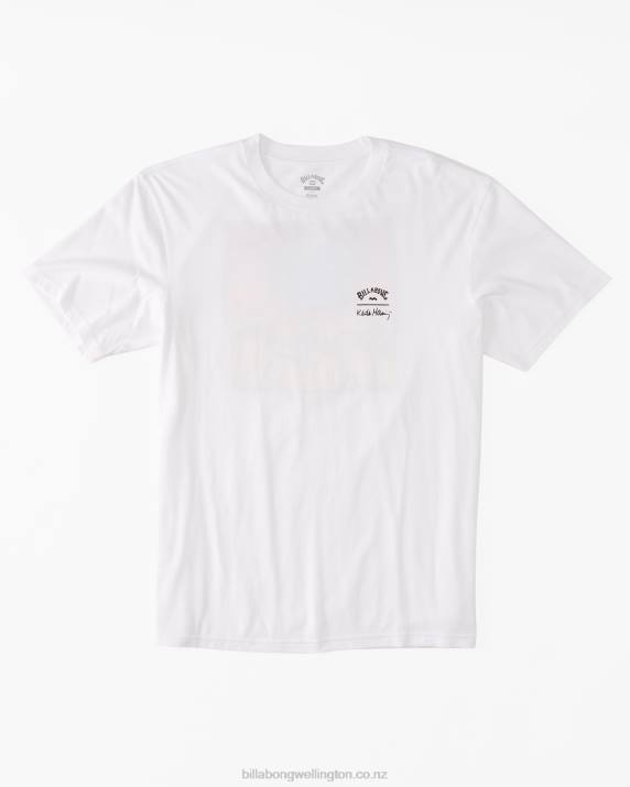 Men White Billabong Keith Haring Salvation T-Shirt 80P8225
