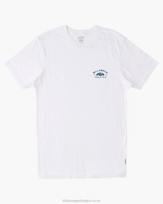 Men White Billabong One Nation T-Shirt 80P8363