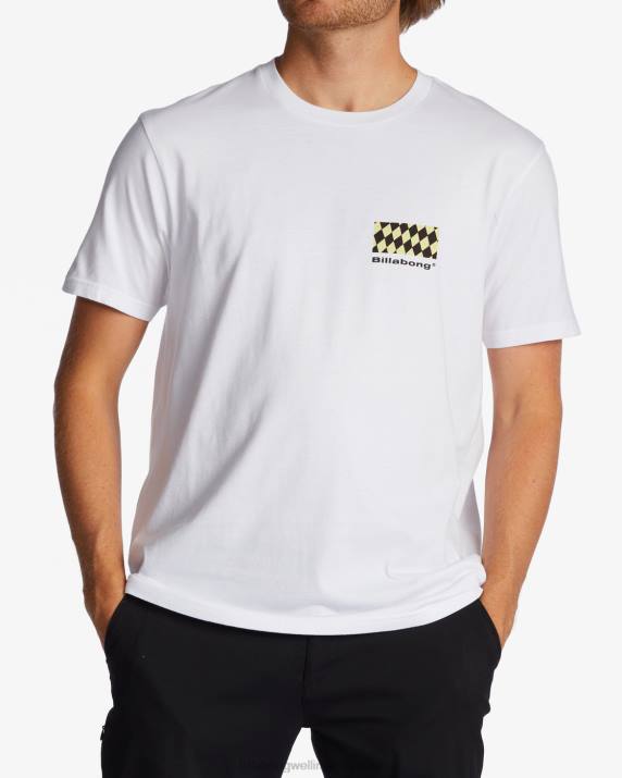 Men White Billabong Segment T-Shirt 80P8427