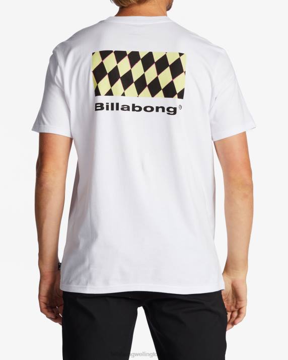 Men White Billabong Segment T-Shirt 80P8427