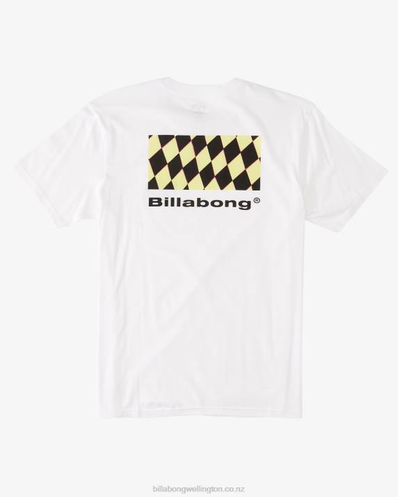 Men White Billabong Segment T-Shirt 80P8427