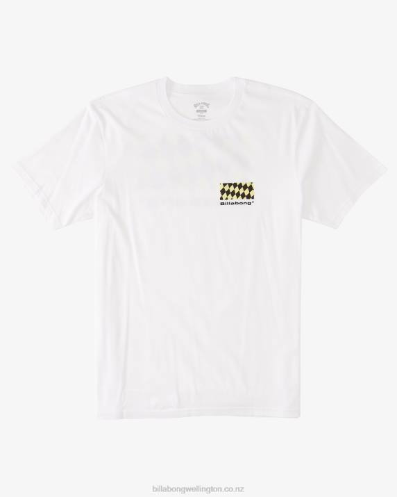 Men White Billabong Segment T-Shirt 80P8427