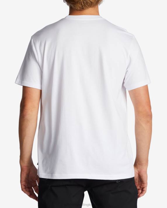 Men White Billabong Team Pocket T-Shirt 80P8560