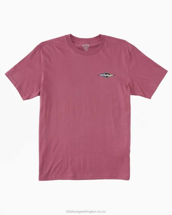 Men Wild Berry Billabong Crayon Wave T-Shirt 80P8334